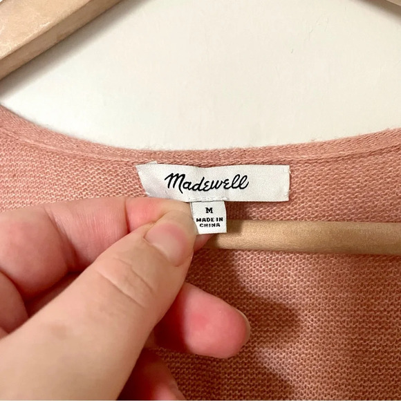 Madewell Kimball Pullover Sweater Pink Merino Wool Alpaca Blend - Picture 7 of 10
